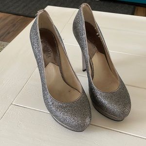 Michael Kors Silver platform heels